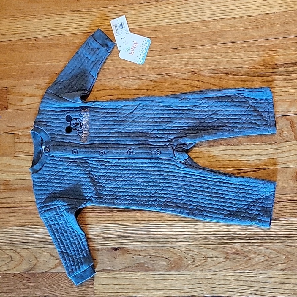 NWT Mickey Mouse Long Sleeve One Piece, size 6 - 9 months